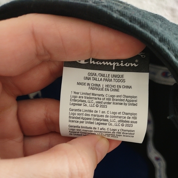 Youth Champion Black Adjustable Cap - Picture 4 of 5